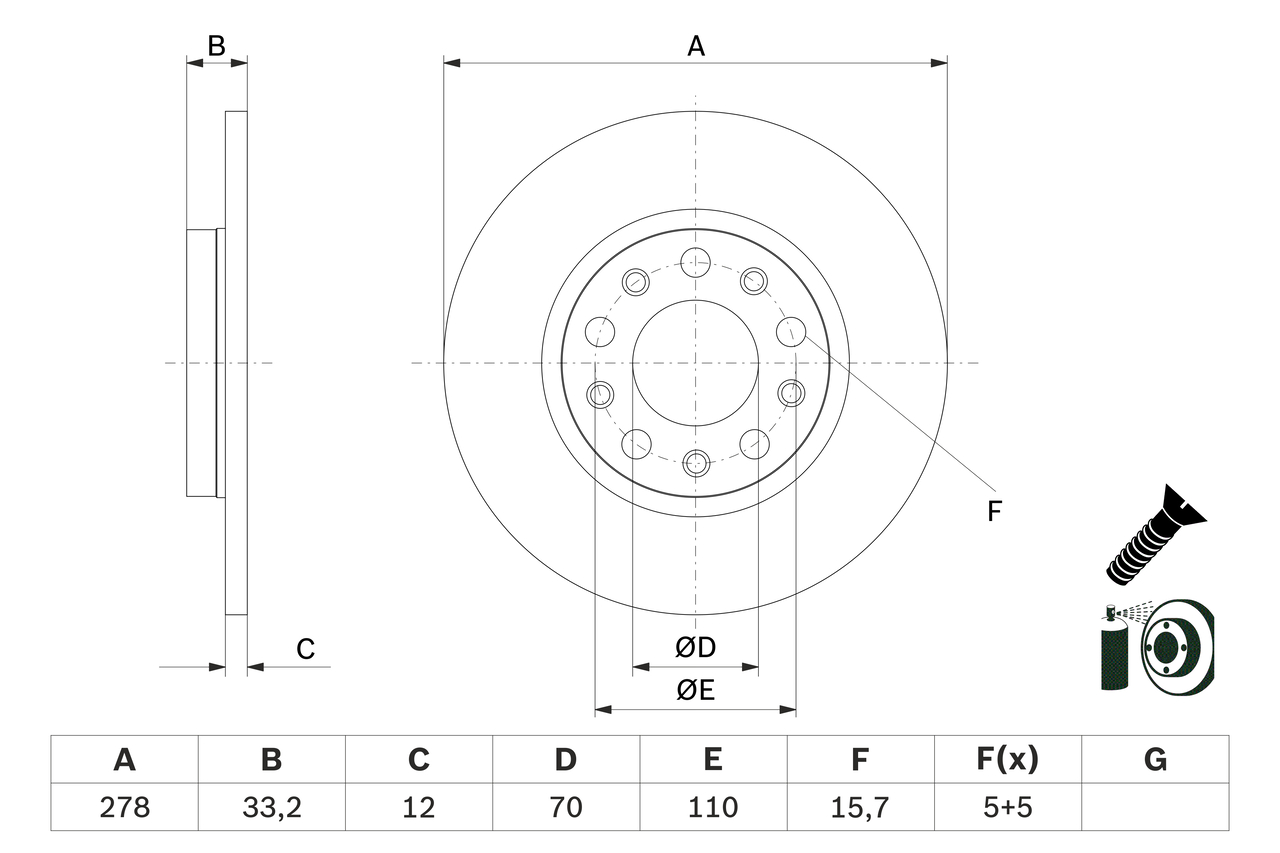 Discofreno - 0 986 479 G21 BOSCH