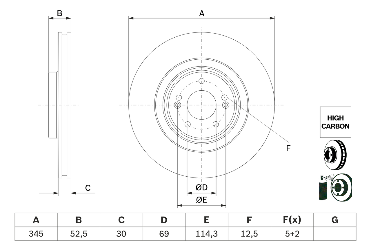 Discofreno - 0 986 479 G26 BOSCH