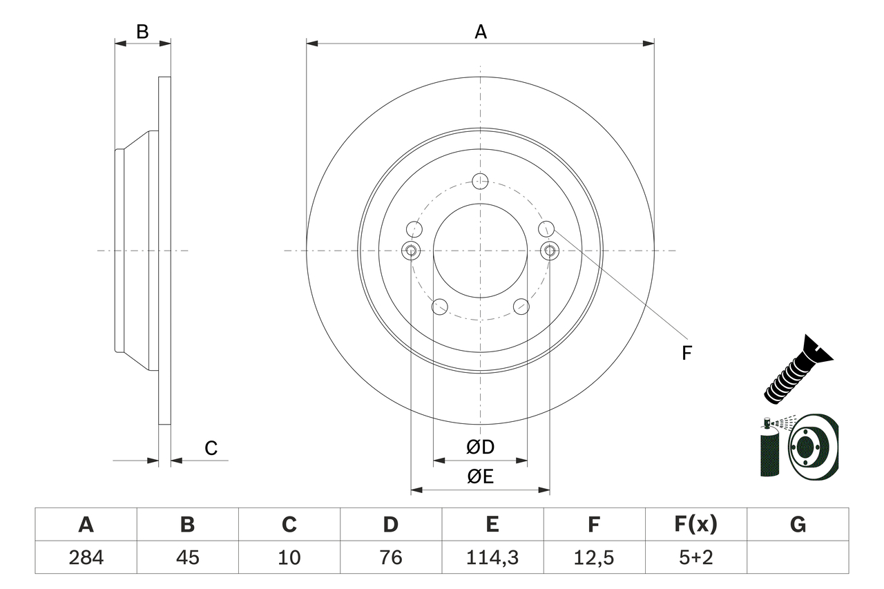Discofreno - 0 986 479 G28 BOSCH