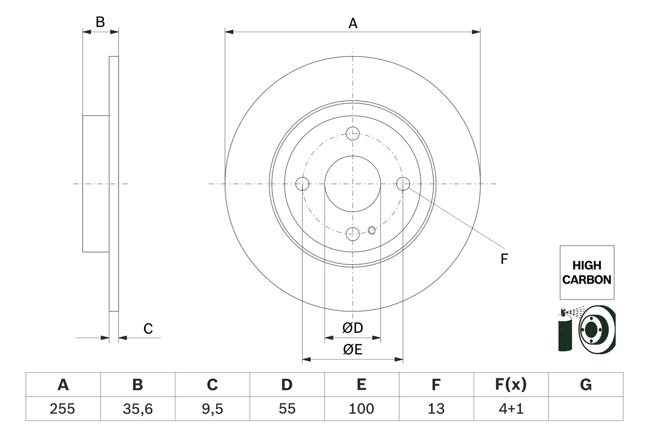 Discofreno - 0 986 479 G72 BOSCH