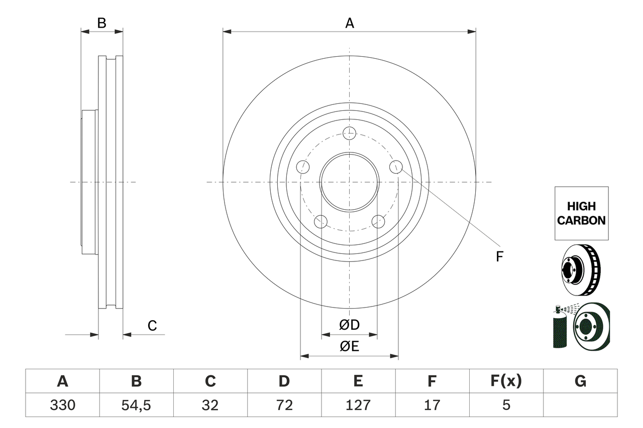 Discofreno - 0 986 479 G78 BOSCH