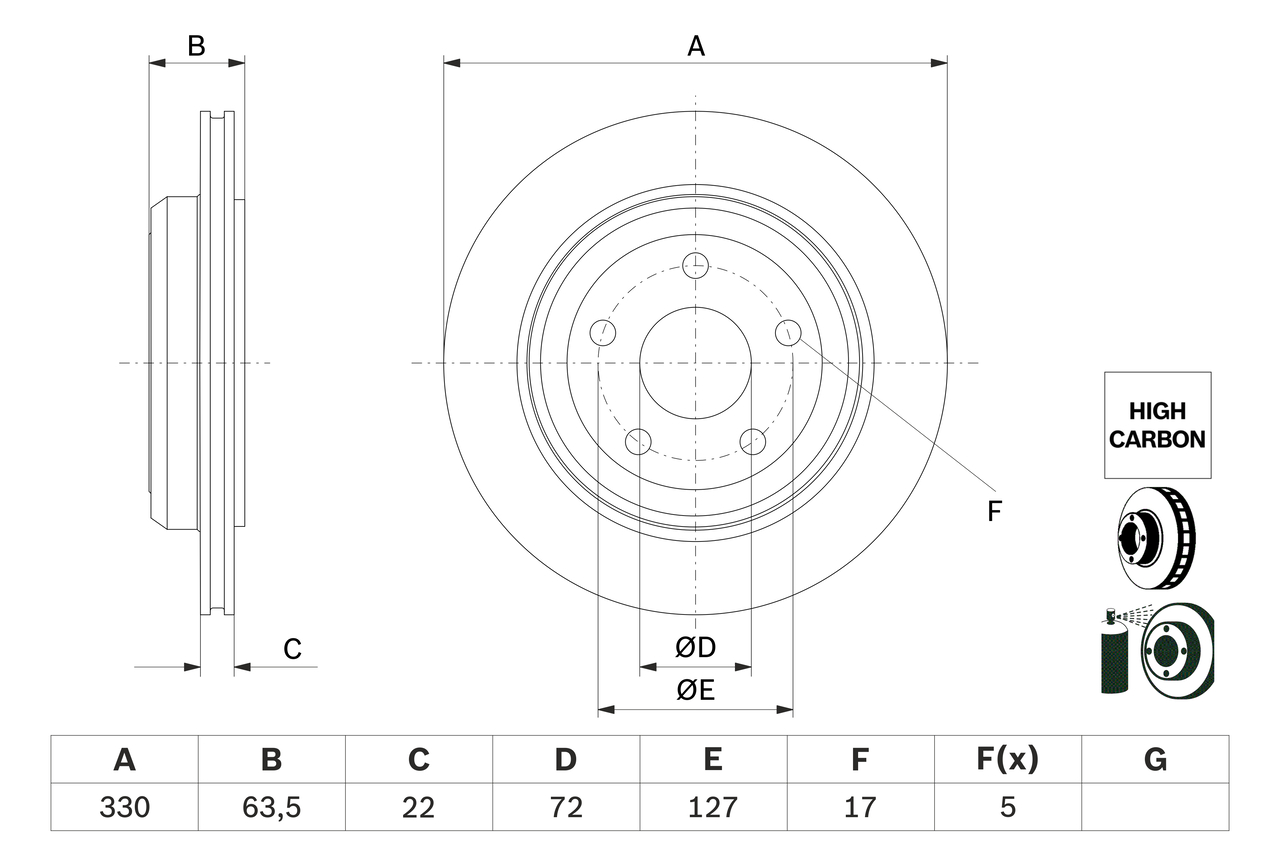 Discofreno - 0 986 479 G84 BOSCH