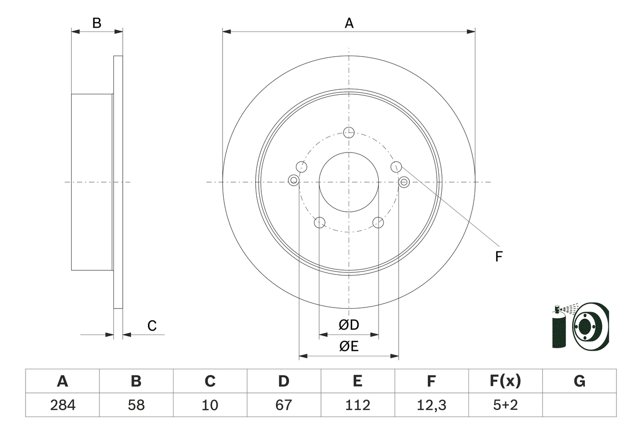 Discofreno - 0 986 479 H16 BOSCH