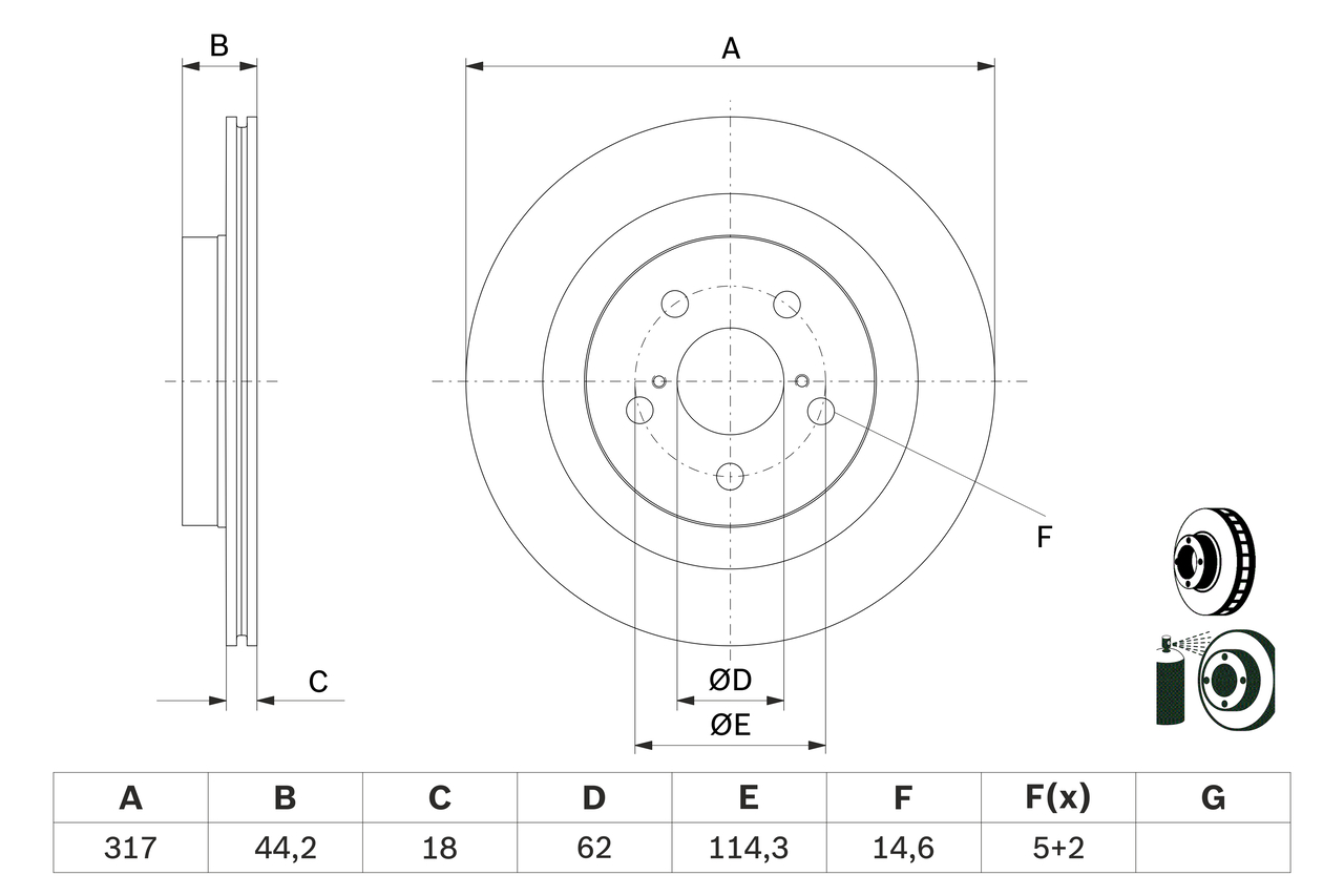 Discofreno - 0 986 479 H19 BOSCH