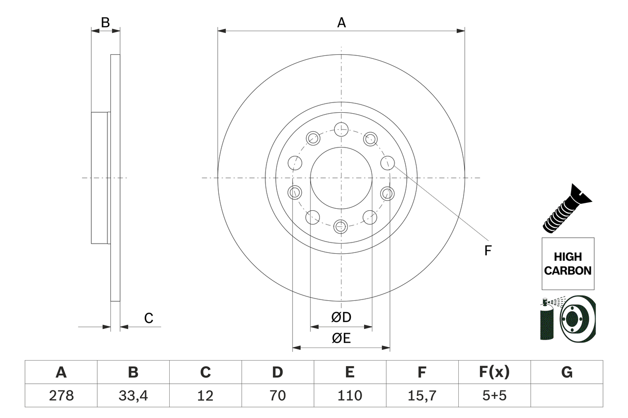 Discofreno - 0 986 479 H24 BOSCH