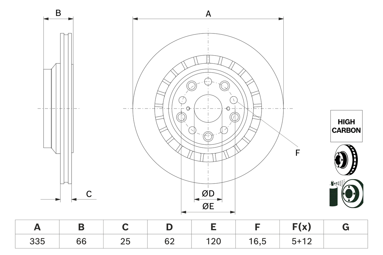 Discofreno - 0 986 479 H65 BOSCH