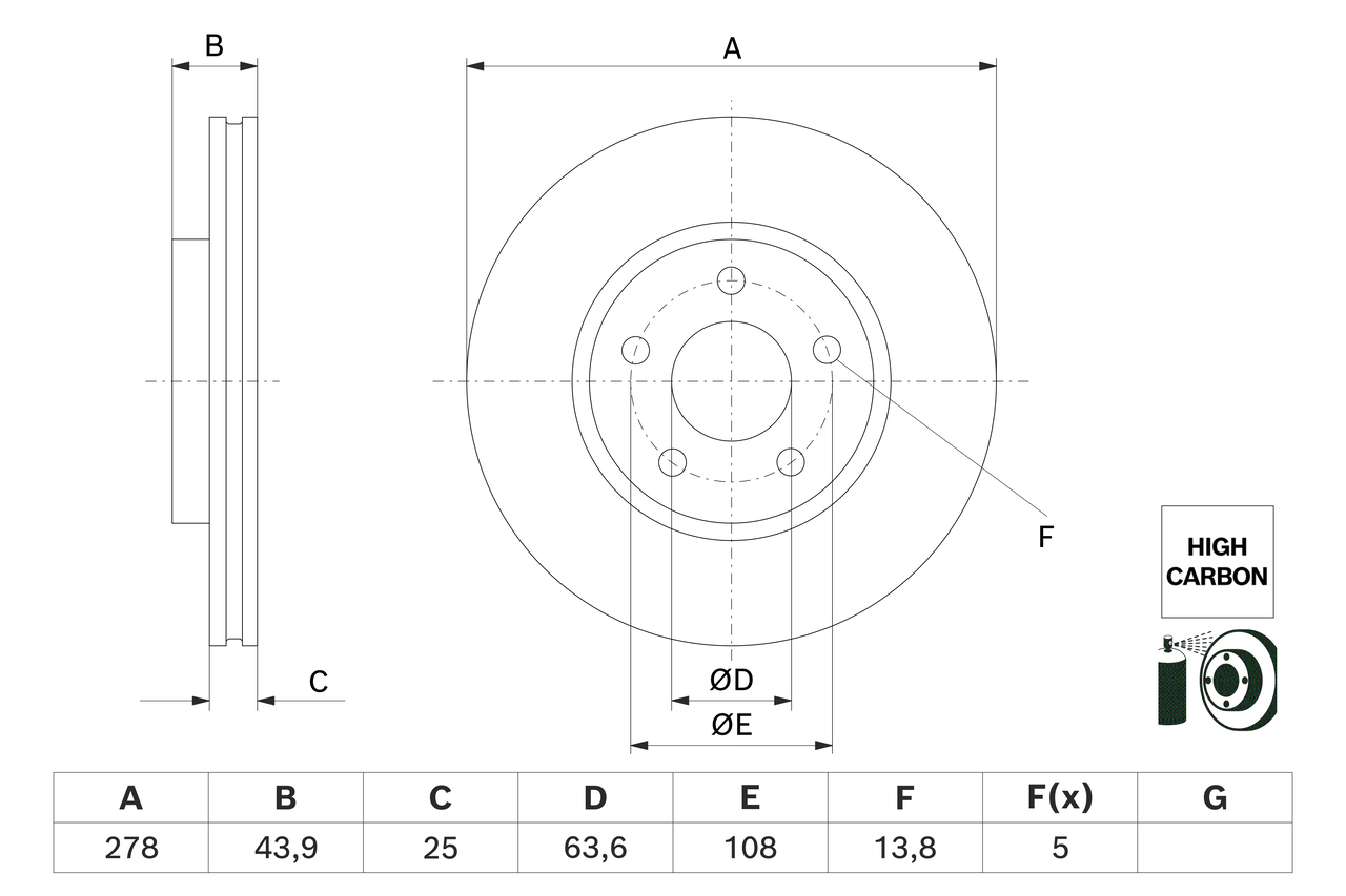 Discofreno - 0 986 479 H66 BOSCH