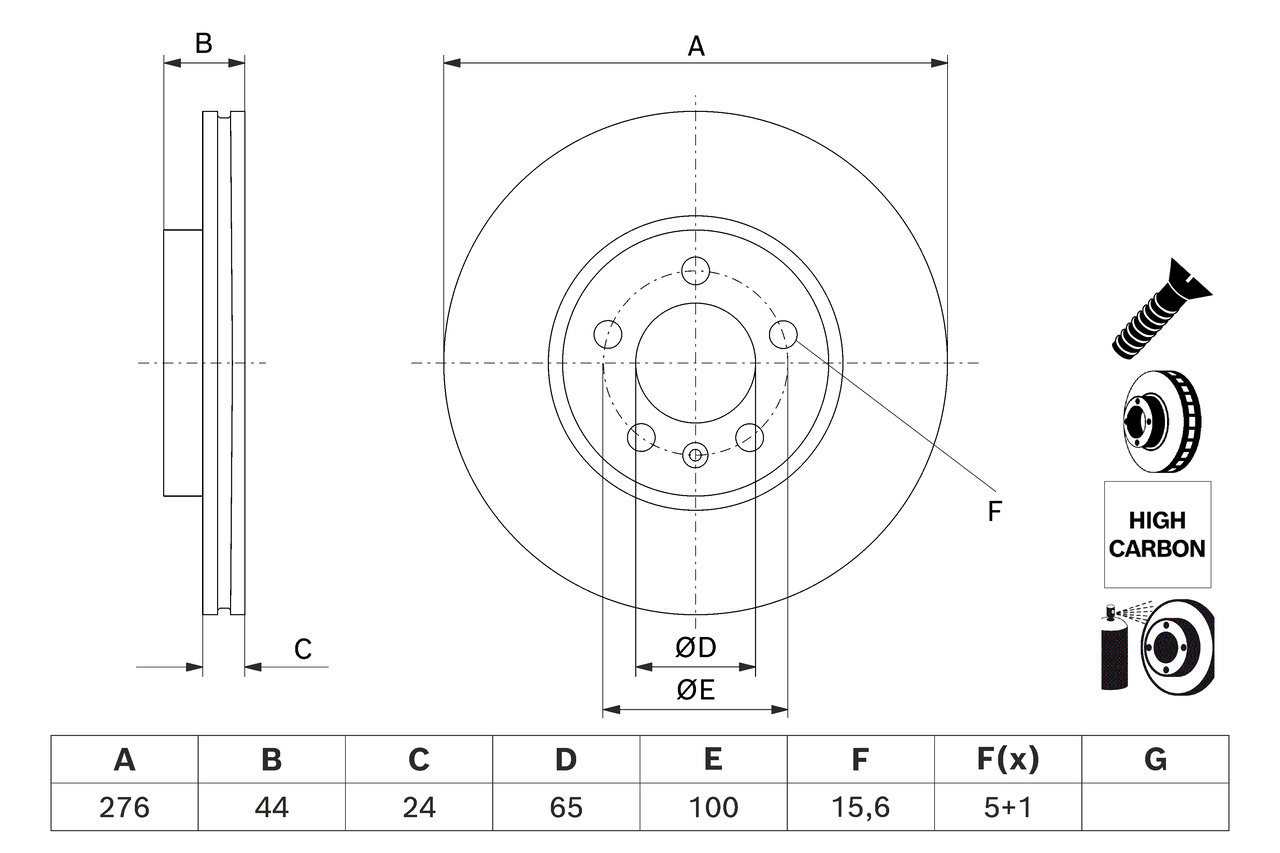 Discofreno - 0 986 479 H71 BOSCH