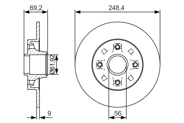 Discofreno - 0 986 479 S43 BOSCH