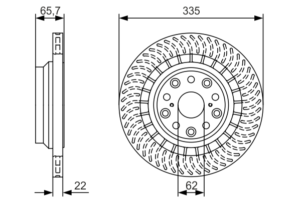 Discofreno - 0 986 479 T35 BOSCH