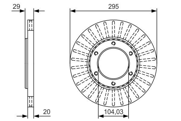 Bremsscheibe - 0 986 479 U33 BOSCH