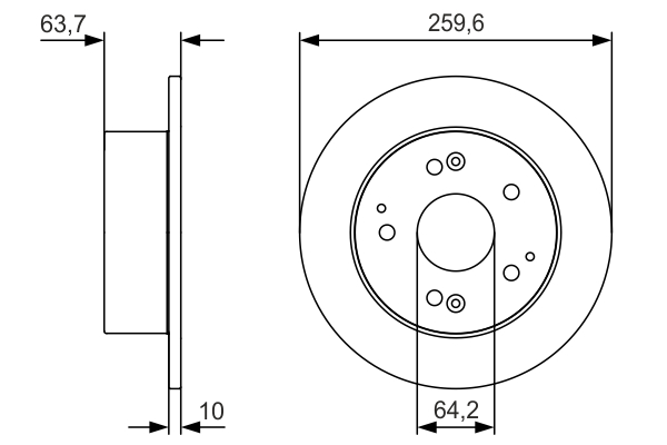 stabdžių diskas - 0 986 479 V39 BOSCH