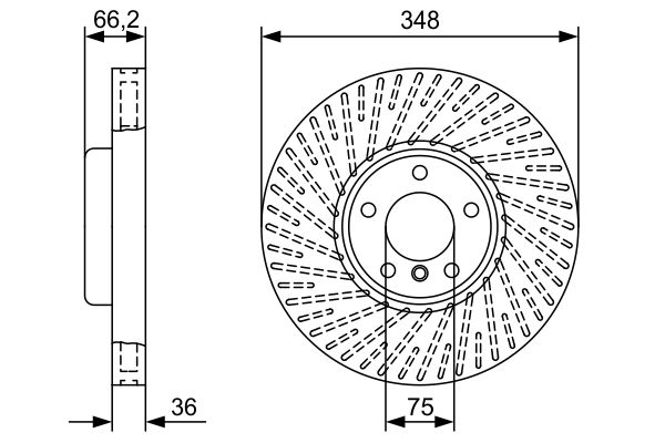 Brake Disc - 0 986 479 W19 BOSCH