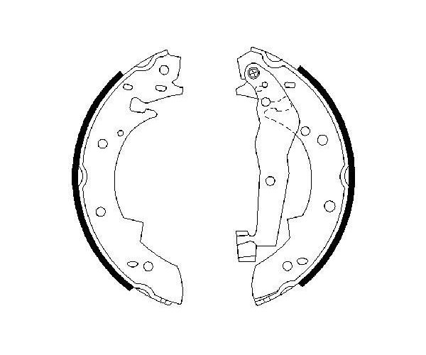 Brake Shoe Set - 0 986 487 013 BOSCH
