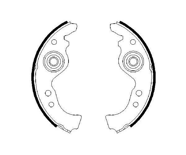 Brake Shoe Set - 0 986 487 030 BOSCH