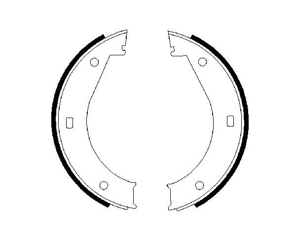 Brake Shoe Set, parking brake - 0 986 487 211 BOSCH