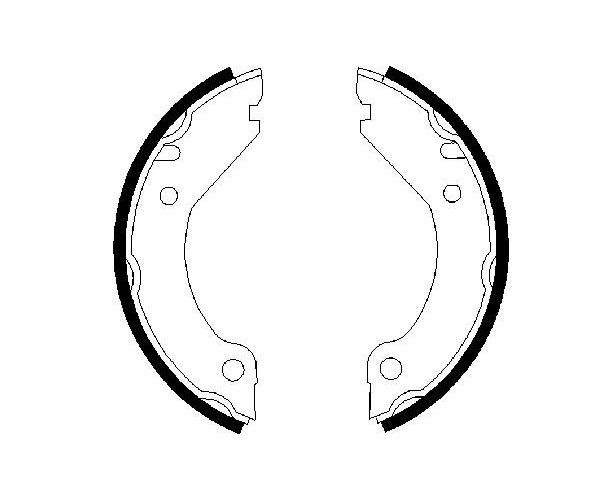 Brake Shoe Set, parking brake - 0 986 487 215 BOSCH