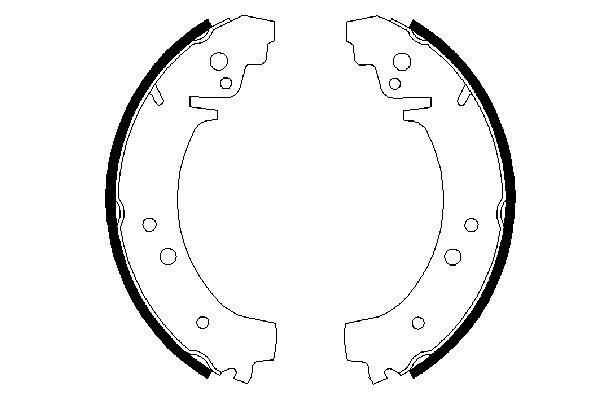 Brake Shoe Set - 0 986 487 217 BOSCH