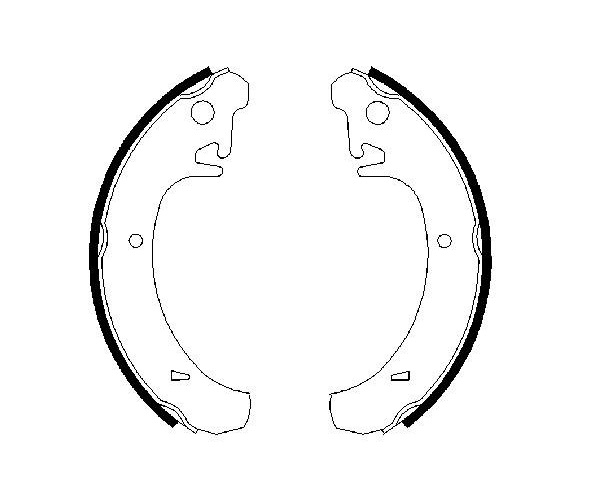 Brake Shoe Set - 0 986 487 219 BOSCH