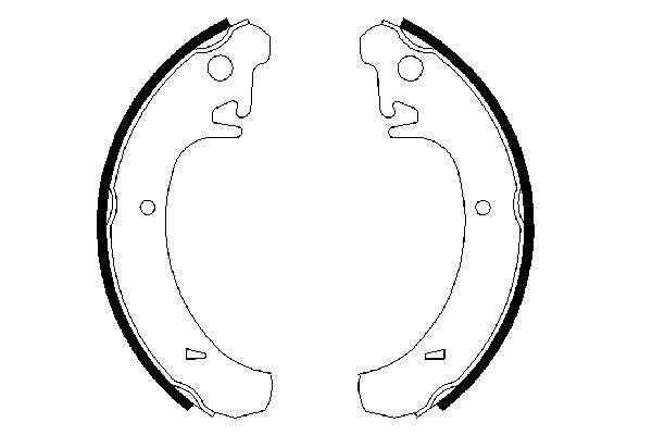 Brake Shoe Set - 0 986 487 219 BOSCH
