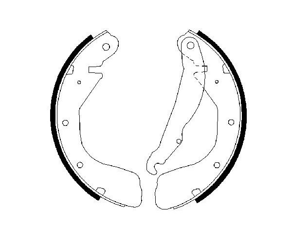 Brake Shoe Set - 0 986 487 263 BOSCH