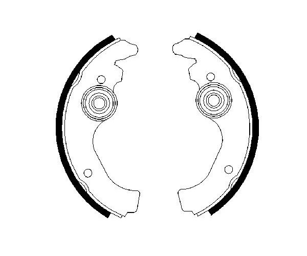 Brake Shoe Set - 0 986 487 271 BOSCH