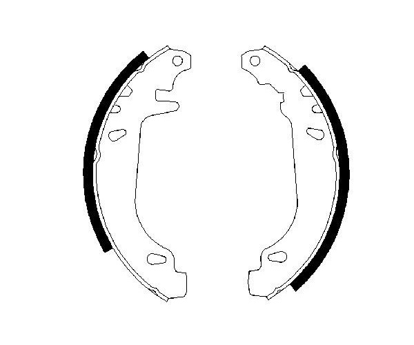 Brake Shoe Set - 0 986 487 272 BOSCH