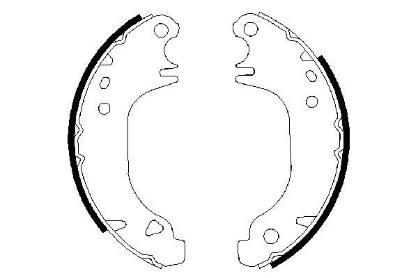 Brake Shoe Set - 0 986 487 274 BOSCH