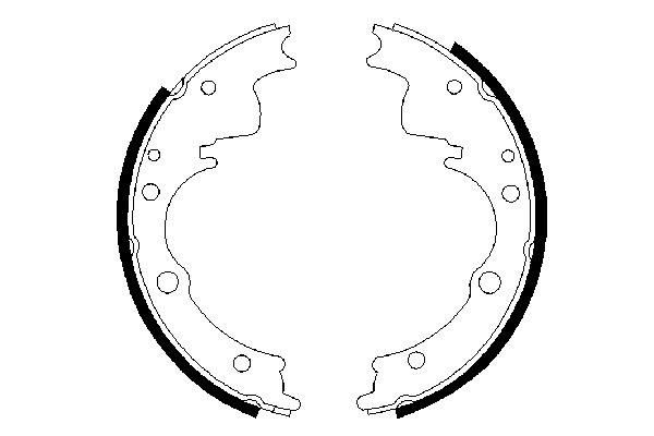 Brake Shoe Set - 0 986 487 287 BOSCH