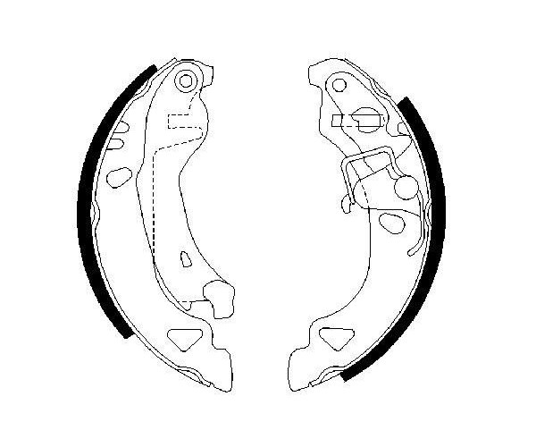Brake Shoe Set - 0 986 487 317 BOSCH