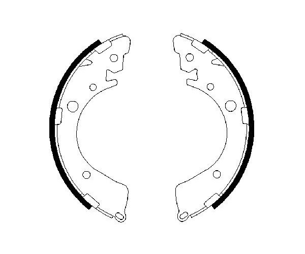 Brake Shoe Set - 0 986 487 323 BOSCH