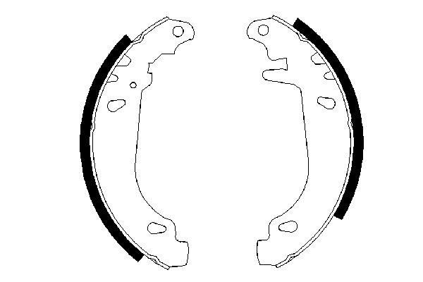 Brake Shoe Set - 0 986 487 346 BOSCH