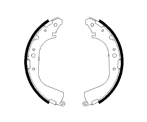 Brake Shoe Set - 0 986 487 354 BOSCH