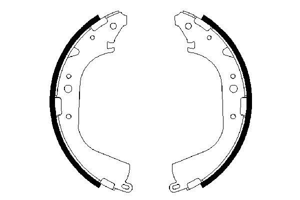 Brake Shoe Set - 0 986 487 354 BOSCH