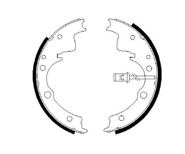 Brake Shoe Set - 0 986 487 375 BOSCH