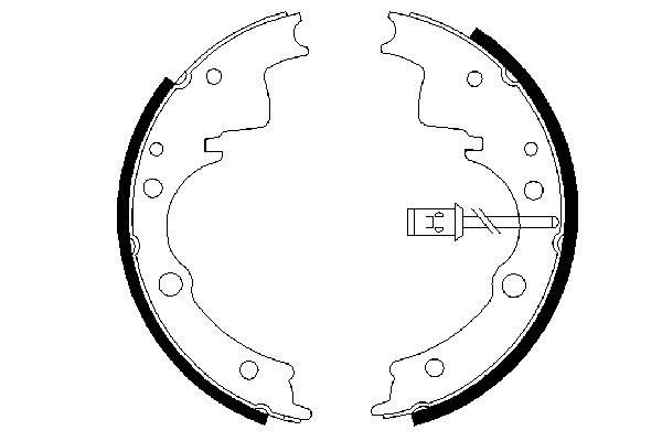Brake Shoe Set - 0 986 487 375 BOSCH