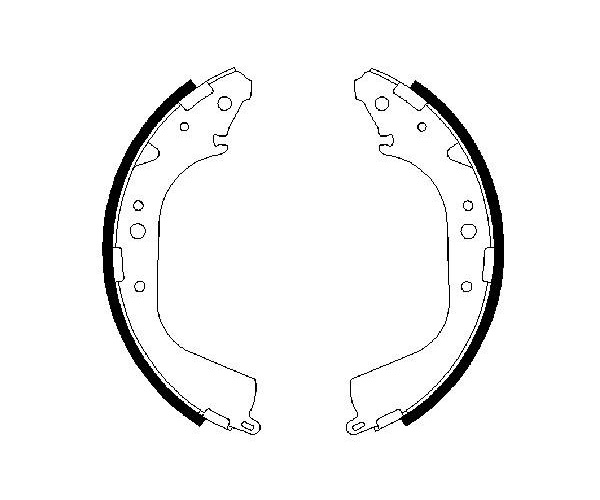Brake Shoe Set - 0 986 487 414 BOSCH
