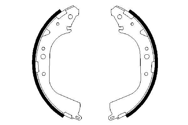 Brake Shoe Set - 0 986 487 414 BOSCH
