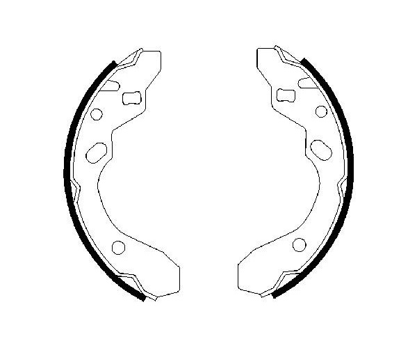 Brake Shoe Set - 0 986 487 417 BOSCH