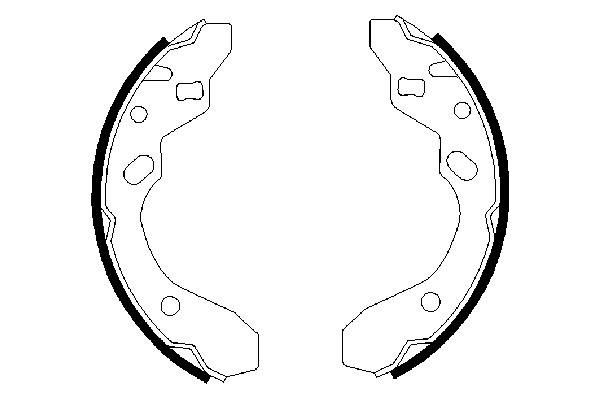Brake Shoe Set - 0 986 487 417 BOSCH