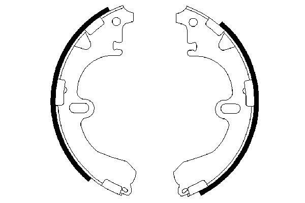 Brake Shoe Set - 0 986 487 422 BOSCH
