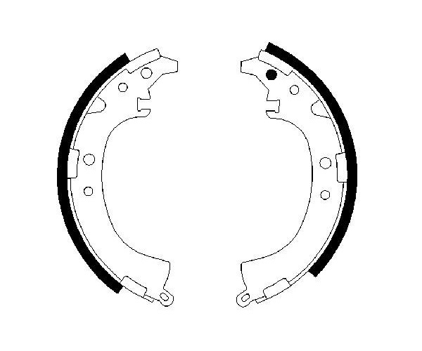 Brake Shoe Set - 0 986 487 424 BOSCH