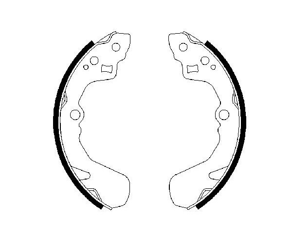 Brake Shoe Set - 0 986 487 436 BOSCH