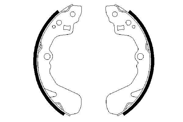 Brake Shoe Set - 0 986 487 436 BOSCH