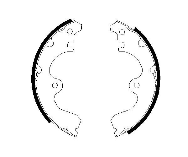Brake Shoe Set - 0 986 487 474 BOSCH