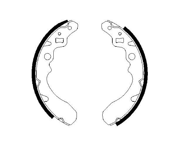 Brake Shoe Set - 0 986 487 504 BOSCH