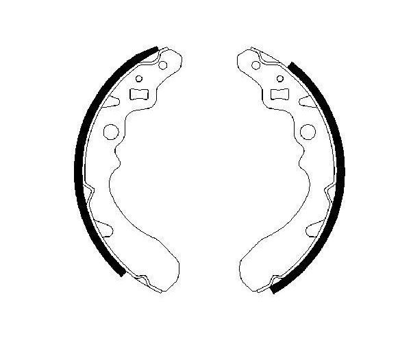 Brake Shoe Set - 0 986 487 504 BOSCH