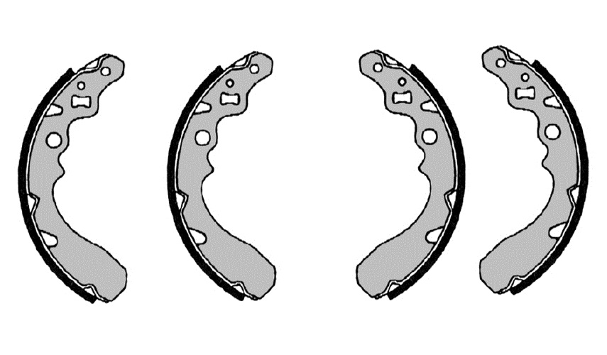 Brake Shoe Set - 0 986 487 504 BOSCH