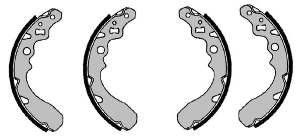Brake Shoe Set - 0 986 487 504 BOSCH
