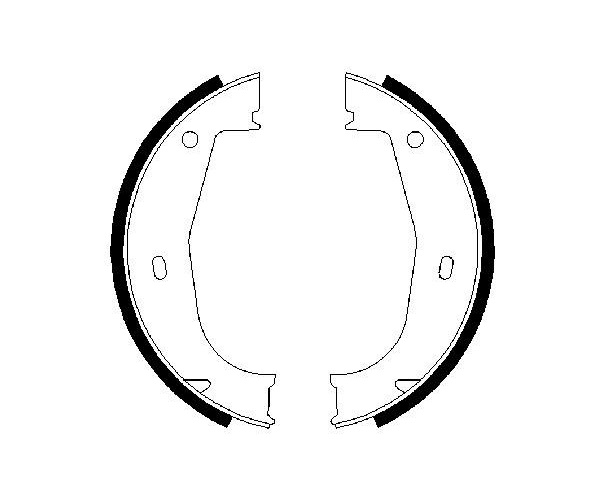 Brake Shoe Set, parking brake - 0 986 487 520 BOSCH